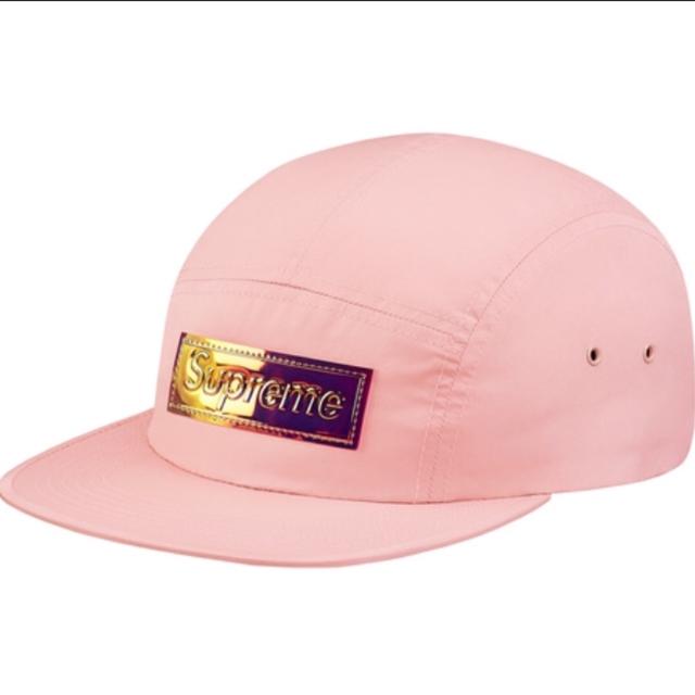 #supreme #iridescent #pink #logo #camp #cap... - Depop