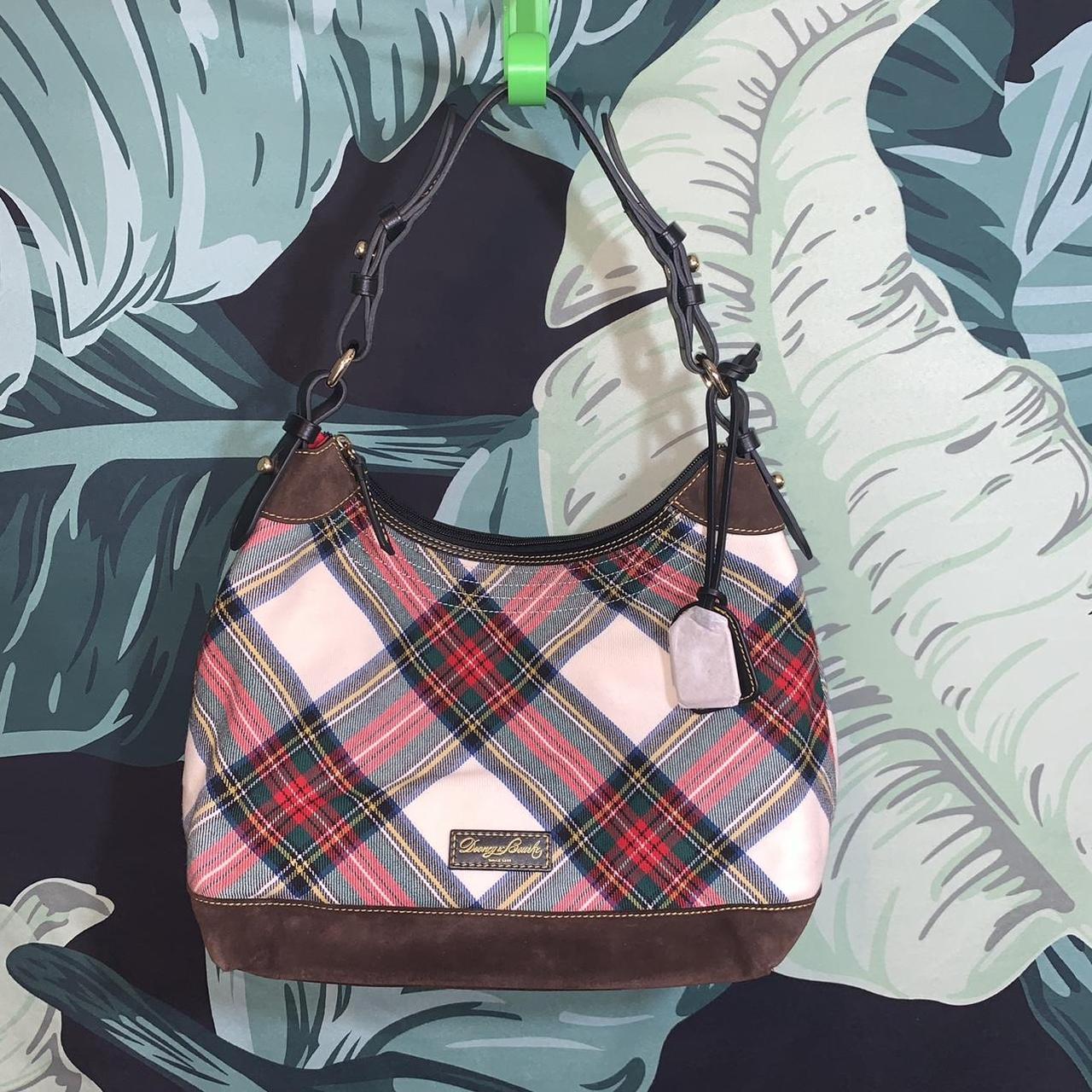 Dooney Bourke White Tartan Plaid Erica Large Depop