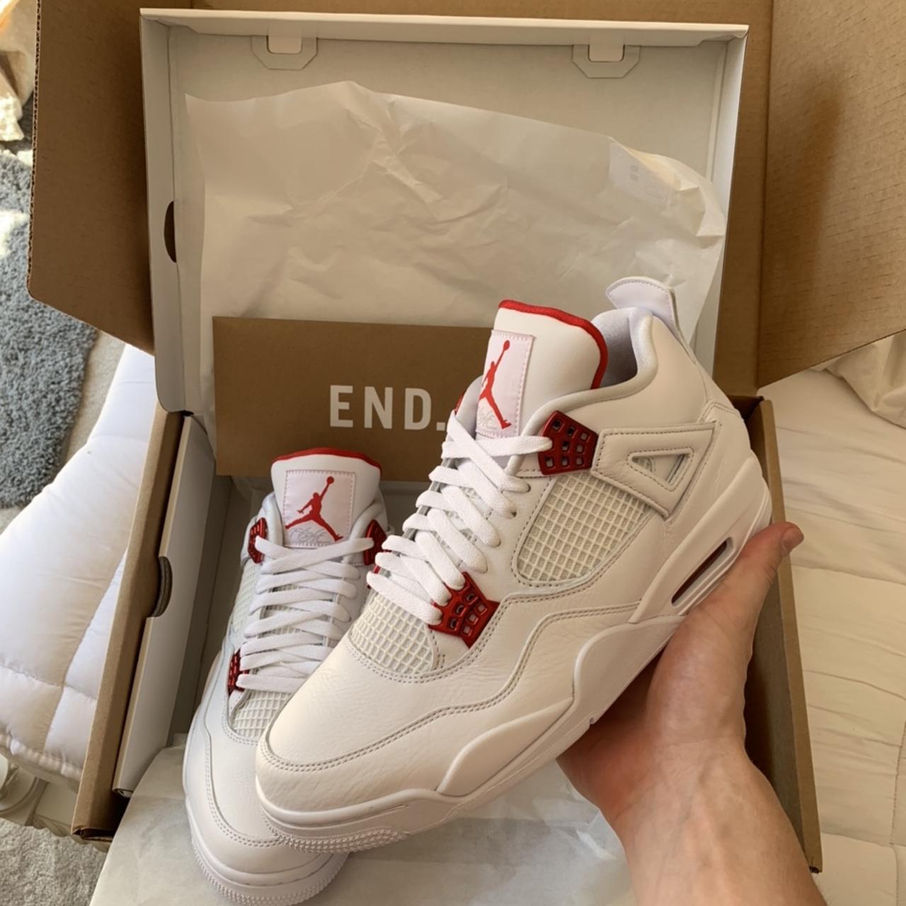 jordan 4 metallic red retail