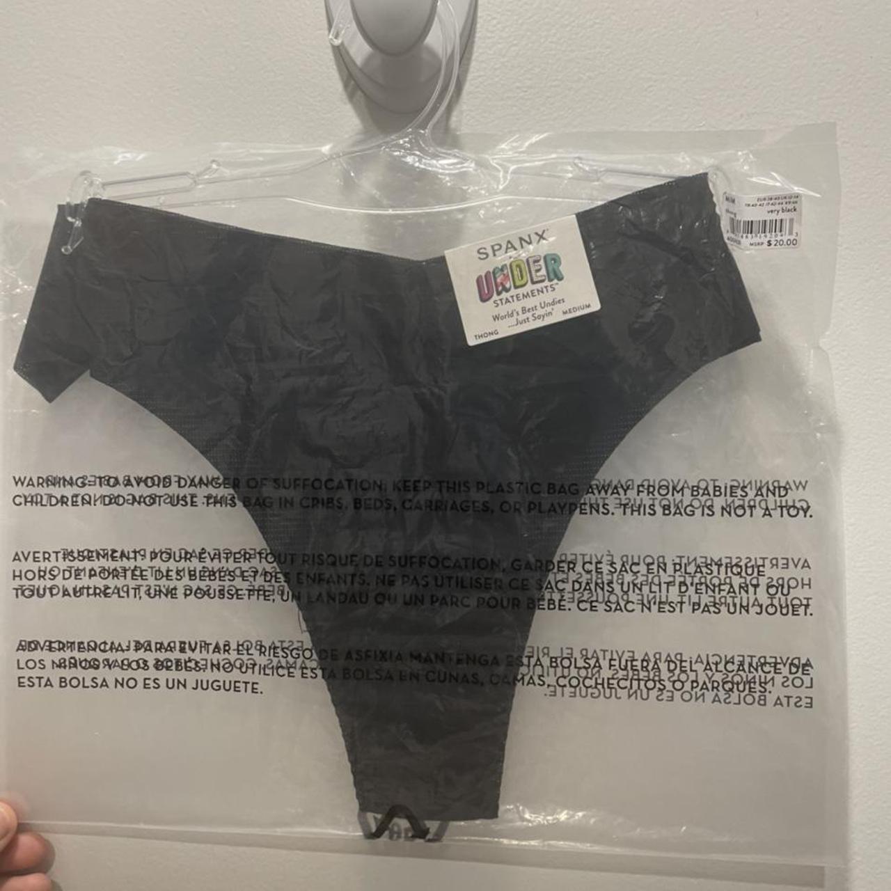 Spanx Women's Black Panties Depop