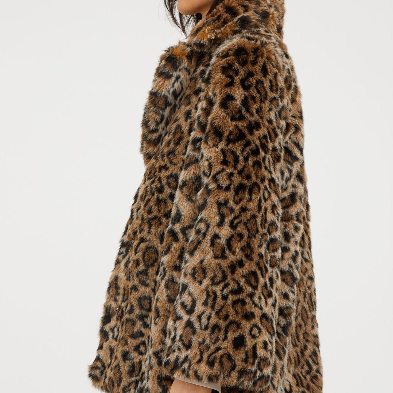 leopard print fur coat h&m