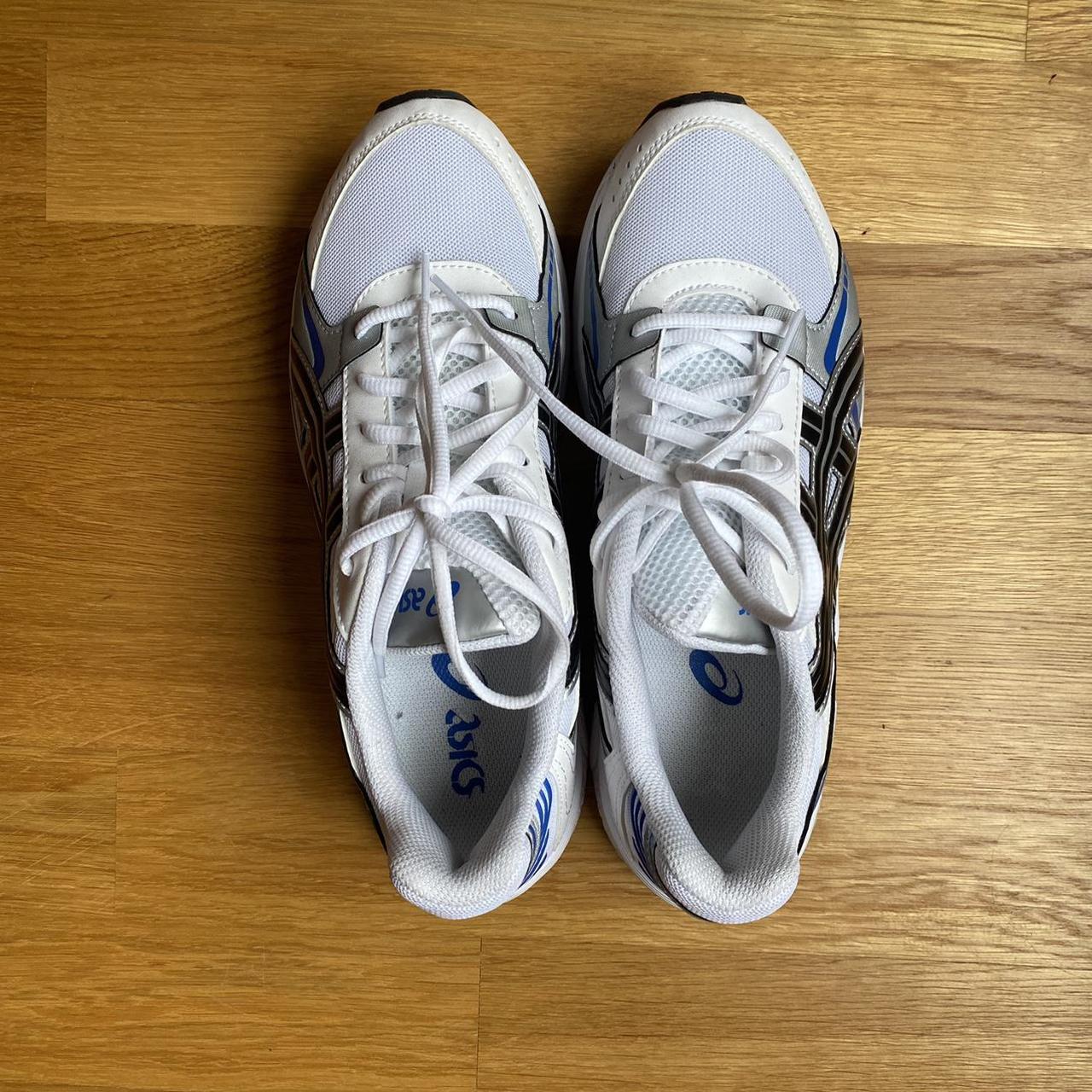 ASICS GEL KYRIOS dad shoes 🤠 Blue white black asics... - Depop