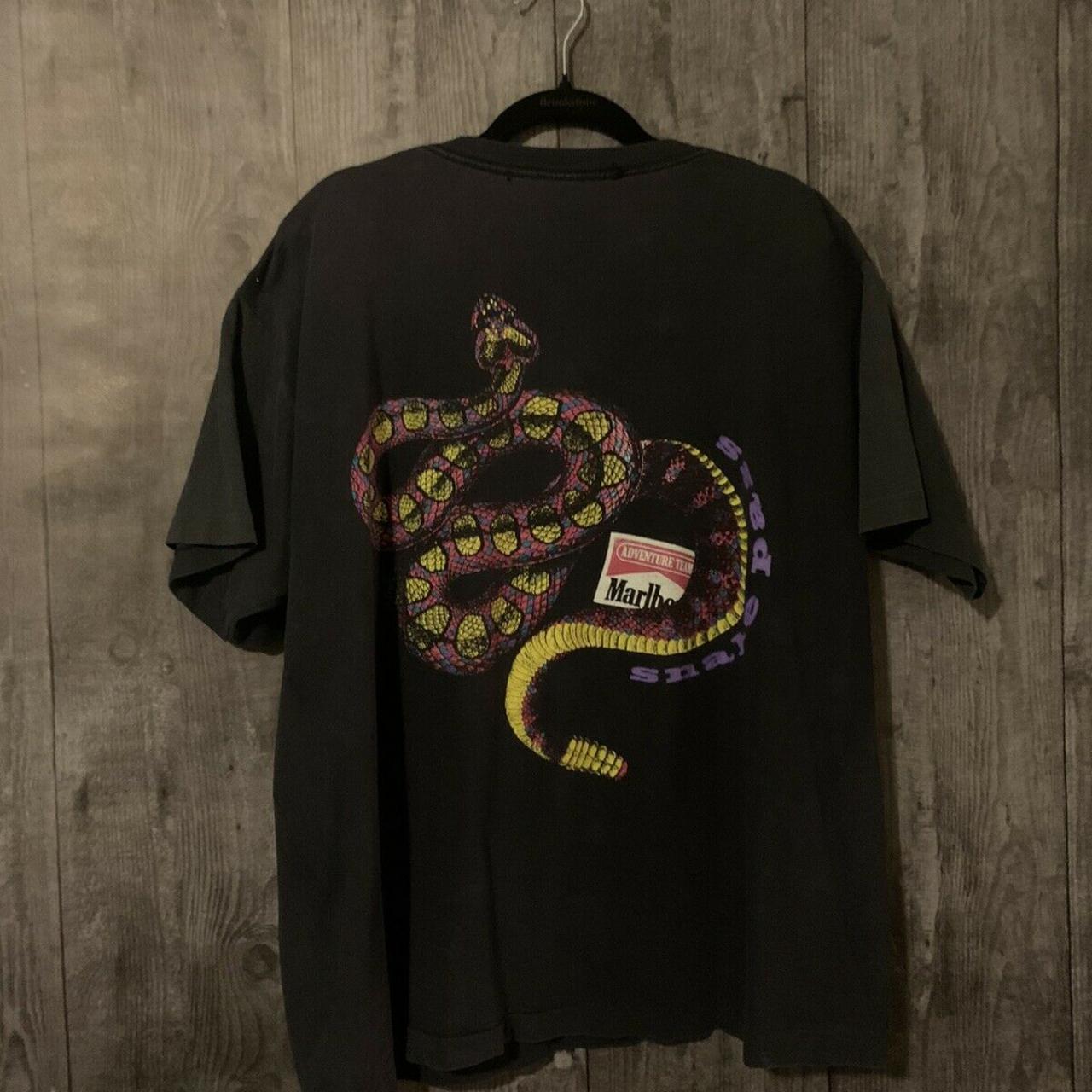 Vintage Marlboro T-Shirt w/ Snake Print on | Depop