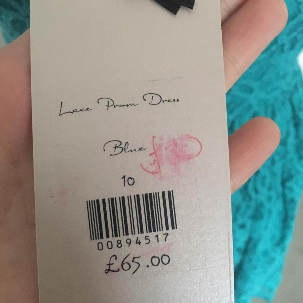 Aqua Blue Oliver Bonas Lace Dress, Size 810. New... Depop