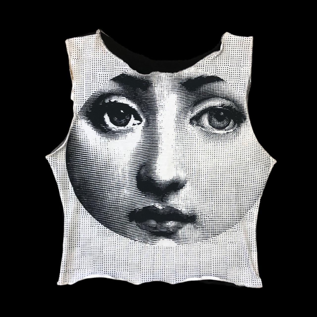 The coolest renaissance face portrait tank crop top... - Depop