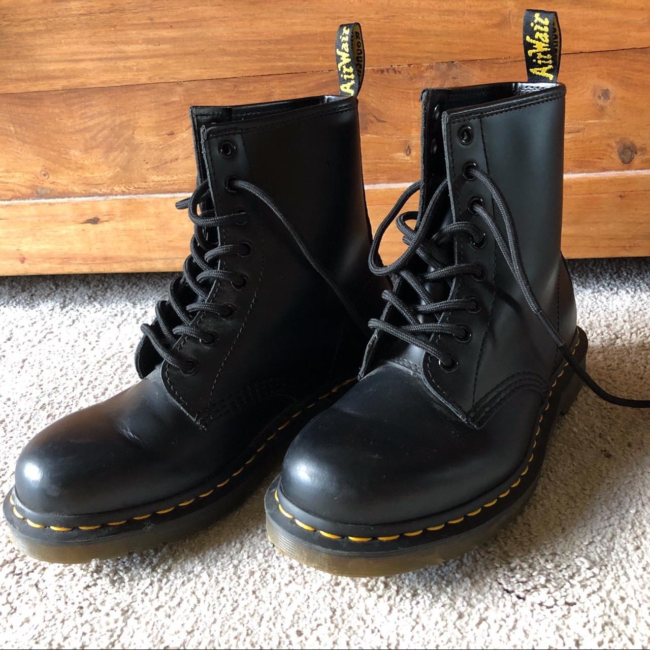 Black Dr Martens, size 5. Literally hardly worn so... - Depop