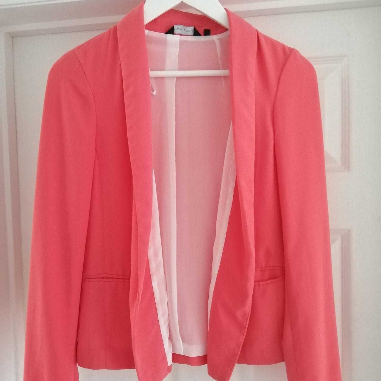 New Look Women's Pink Jacket Depop