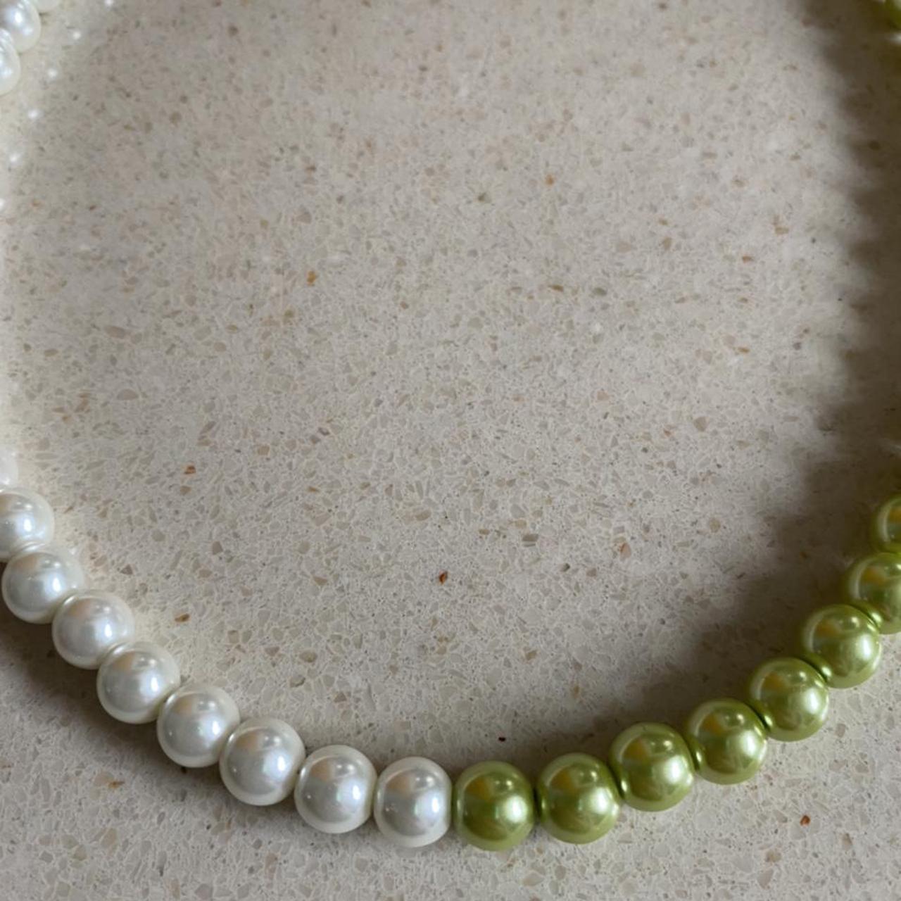 Women's White and Green Jewellery (3)