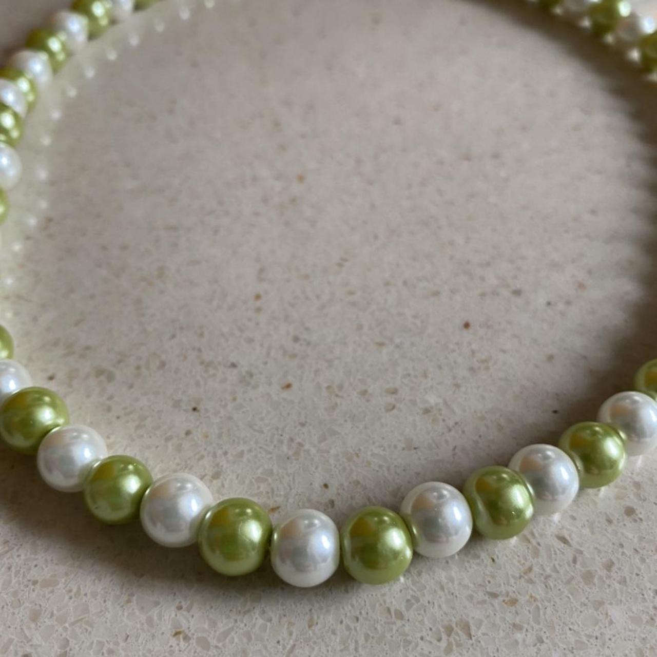 Women's White and Green Jewellery (3)