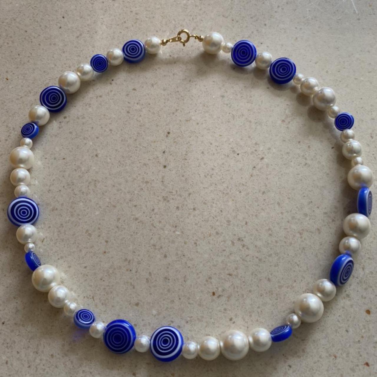 Women's White and Blue Jewellery (2)