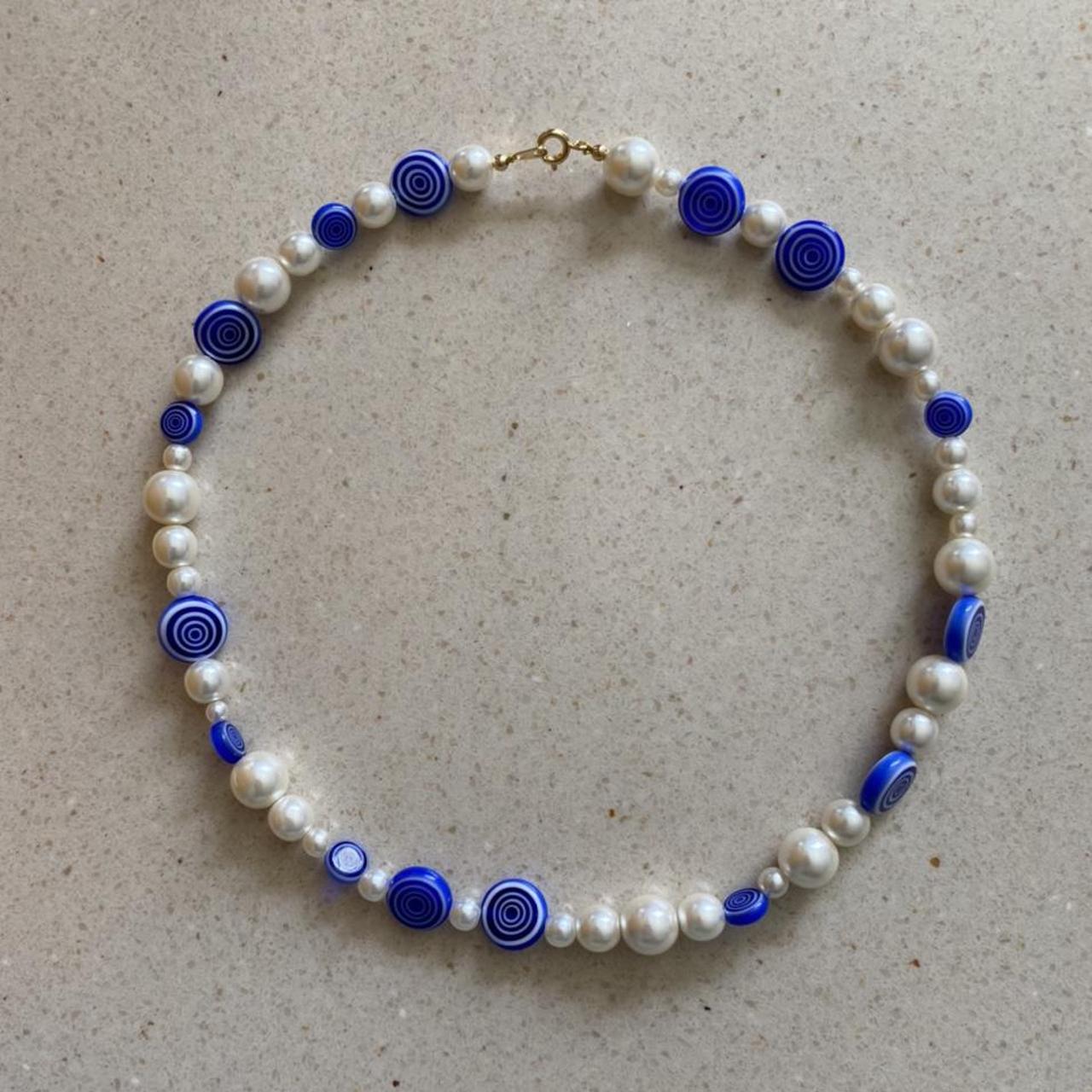 Women's White and Blue Jewellery (4)