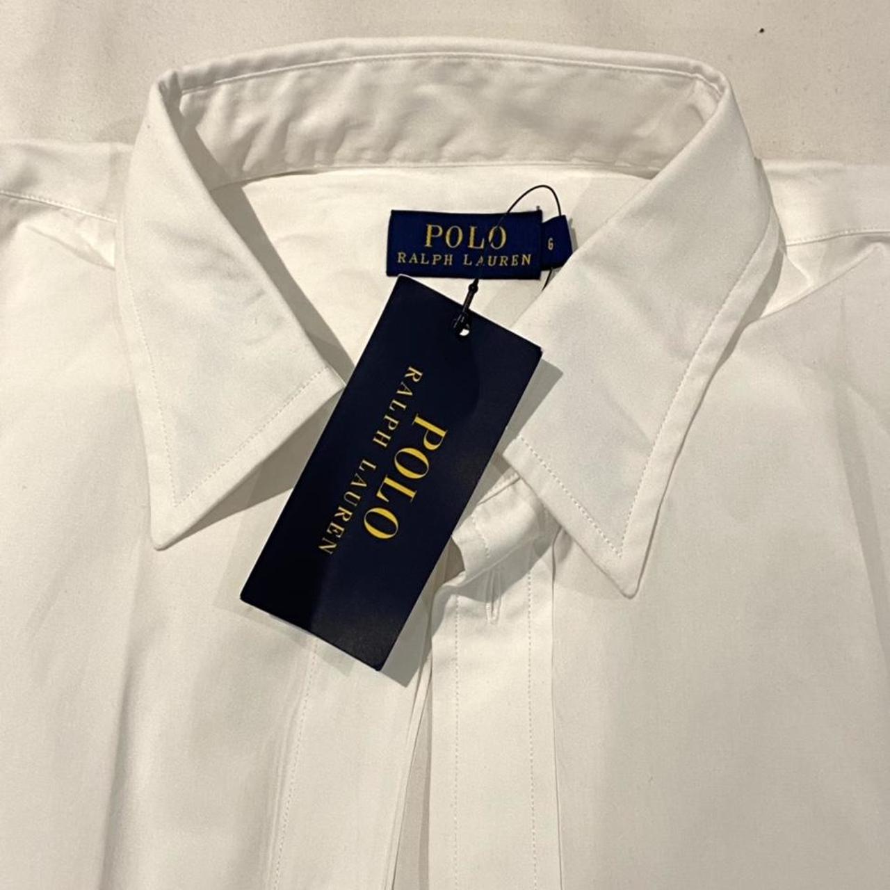 polo ralph lauren new white shirt label says size 6... - Depop