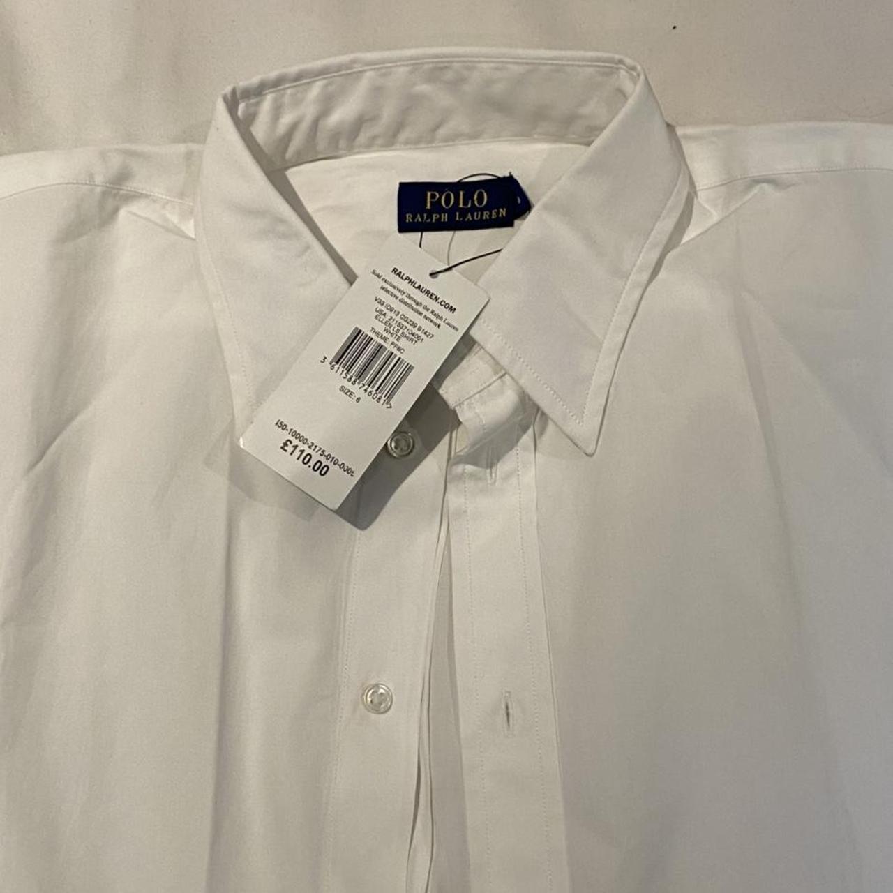 polo ralph lauren new white shirt label says size 6... - Depop