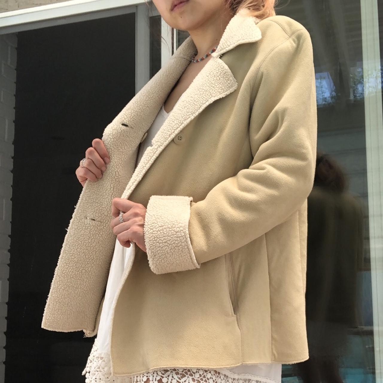 Urban Outfitters Women's Tan and Cream Coat (4)