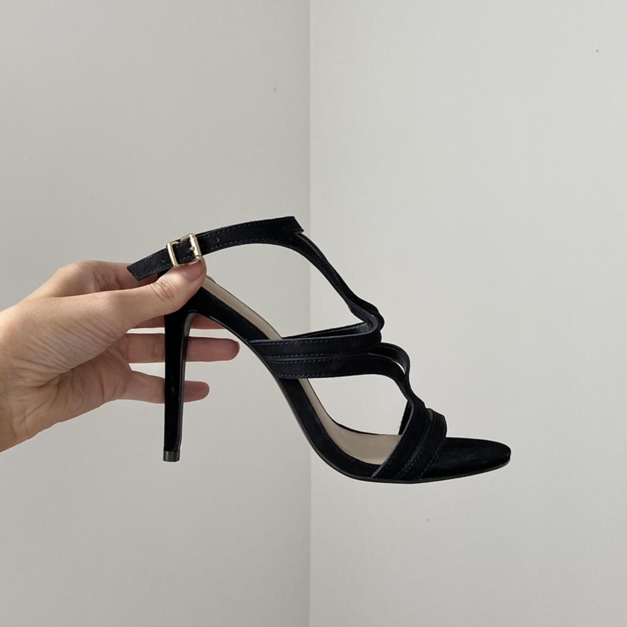 New office black straps heels • received as a gift... - Depop