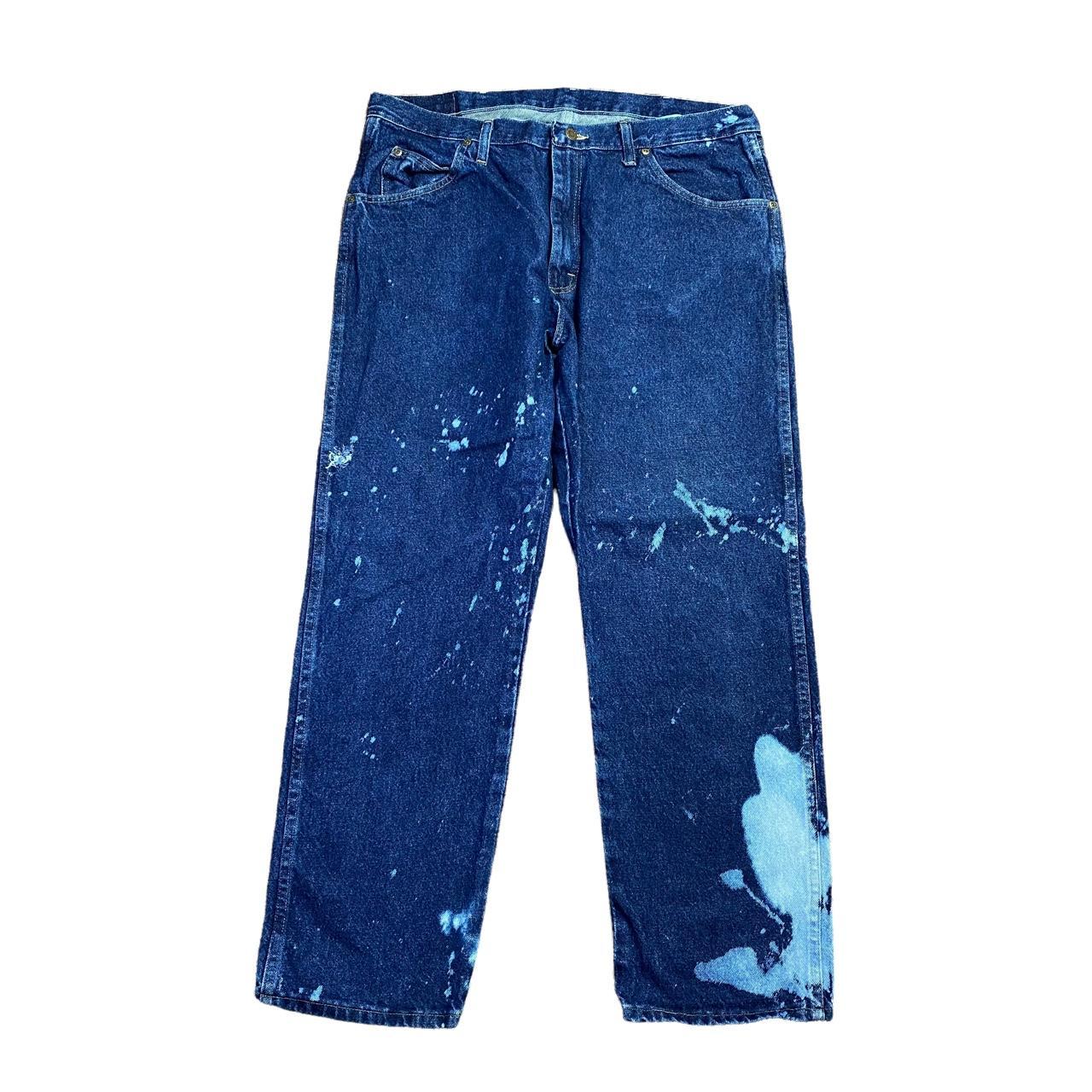 bleached-wrangler-jeans-dark-wash-denim-regular-depop