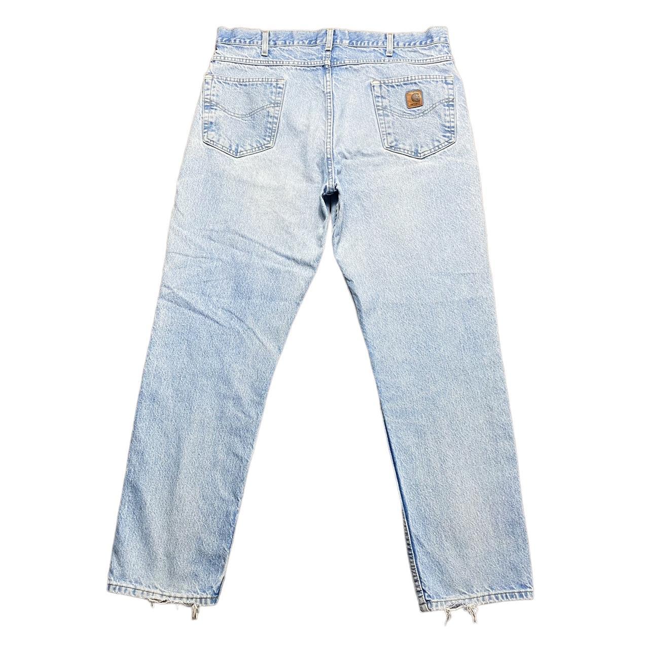 Carhartt Men's Blue Jeans Depop