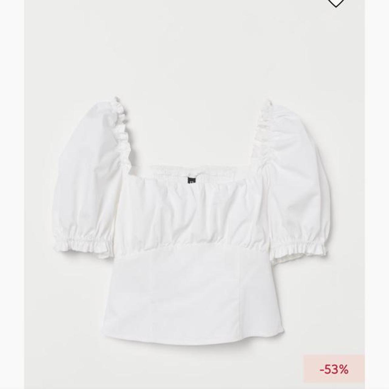 H&M Women's White Croptop Depop