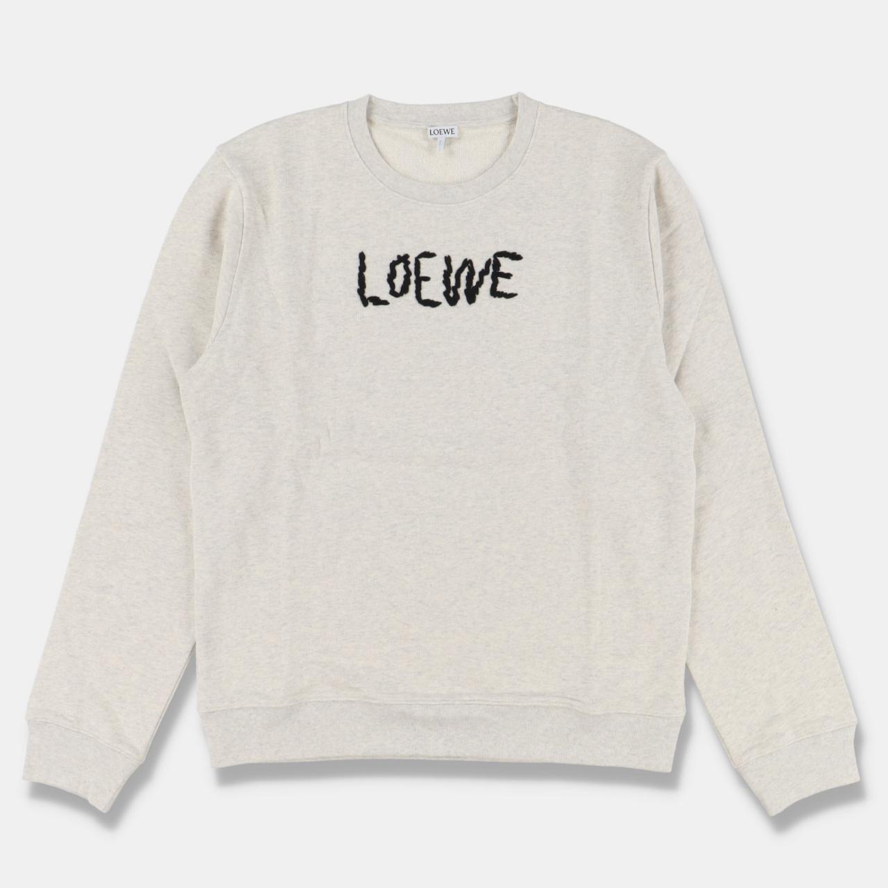 Product Image 1 - Loewe Grey Embroidered Logo Sweatshirt

-Size