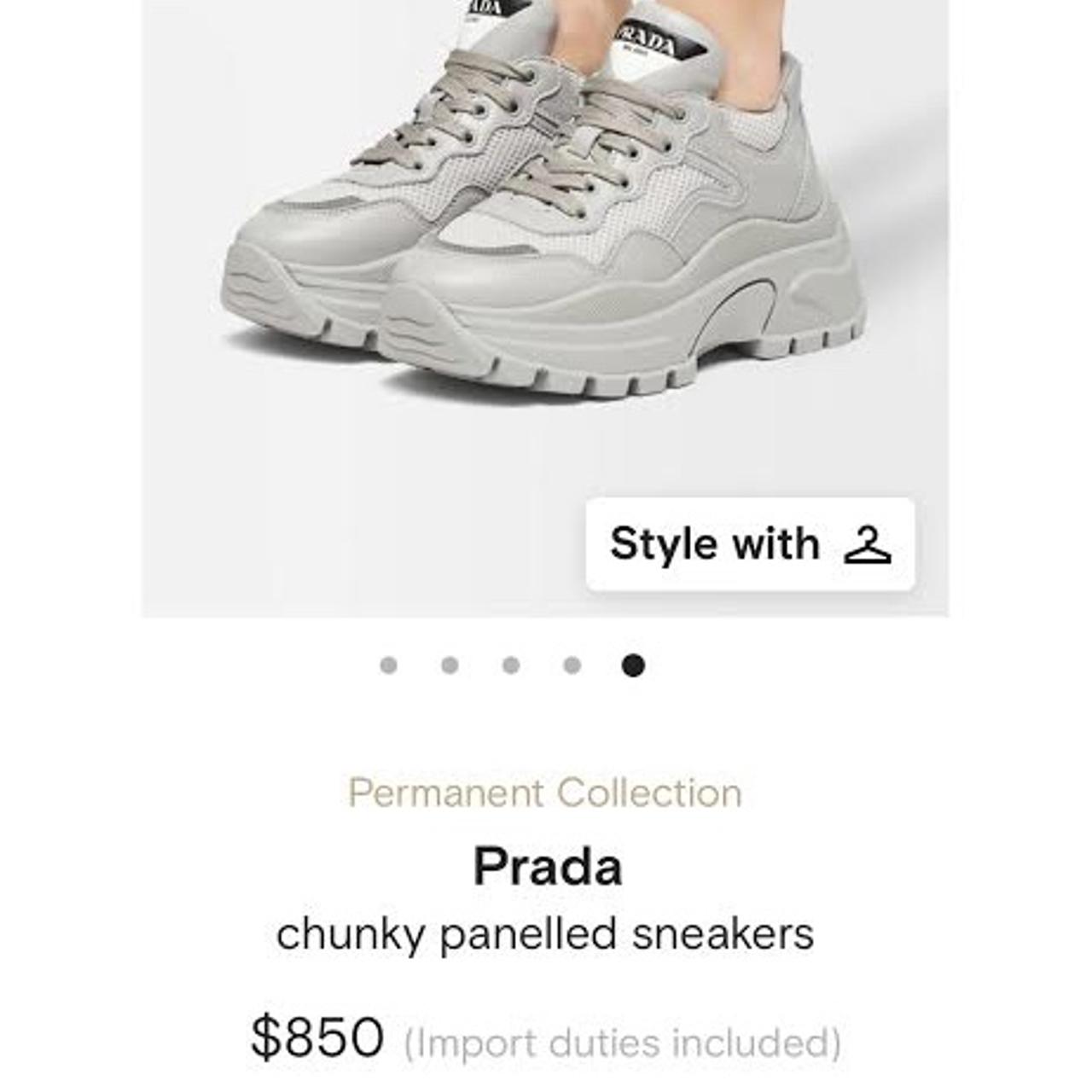 Prada best sale chunky trainers