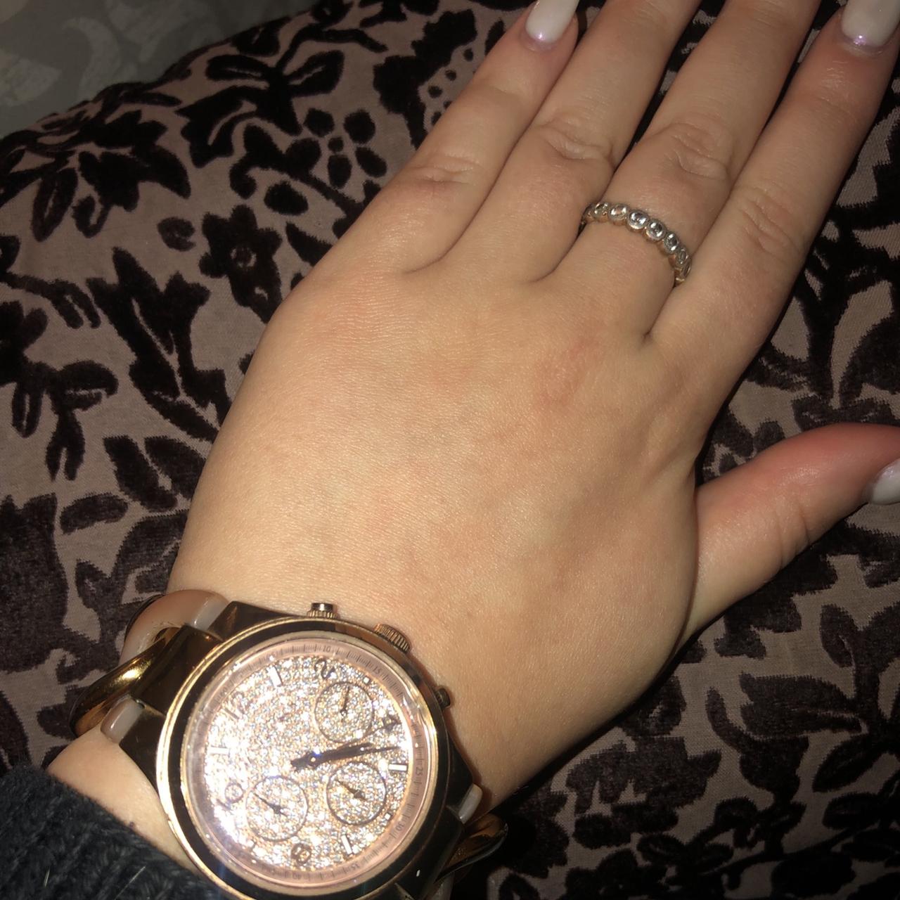 Rose gold diamanté Michael Kors watch Limited... - Depop