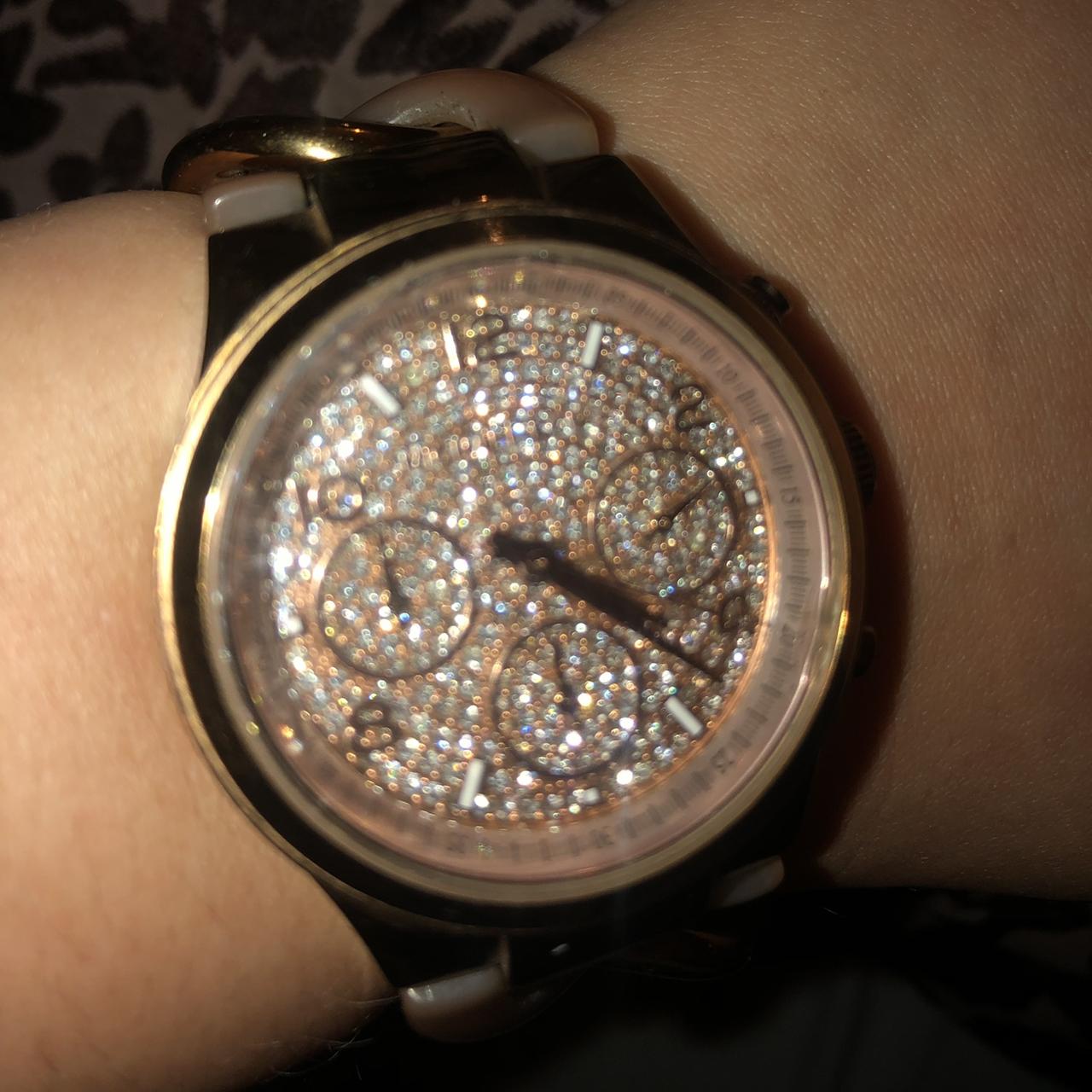 Rose gold diamanté Michael Kors watch Limited... - Depop