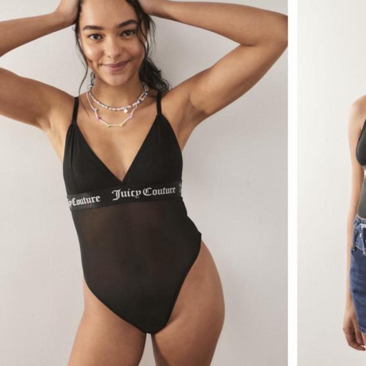 Juicy Couture Black Mesh Bodysuit