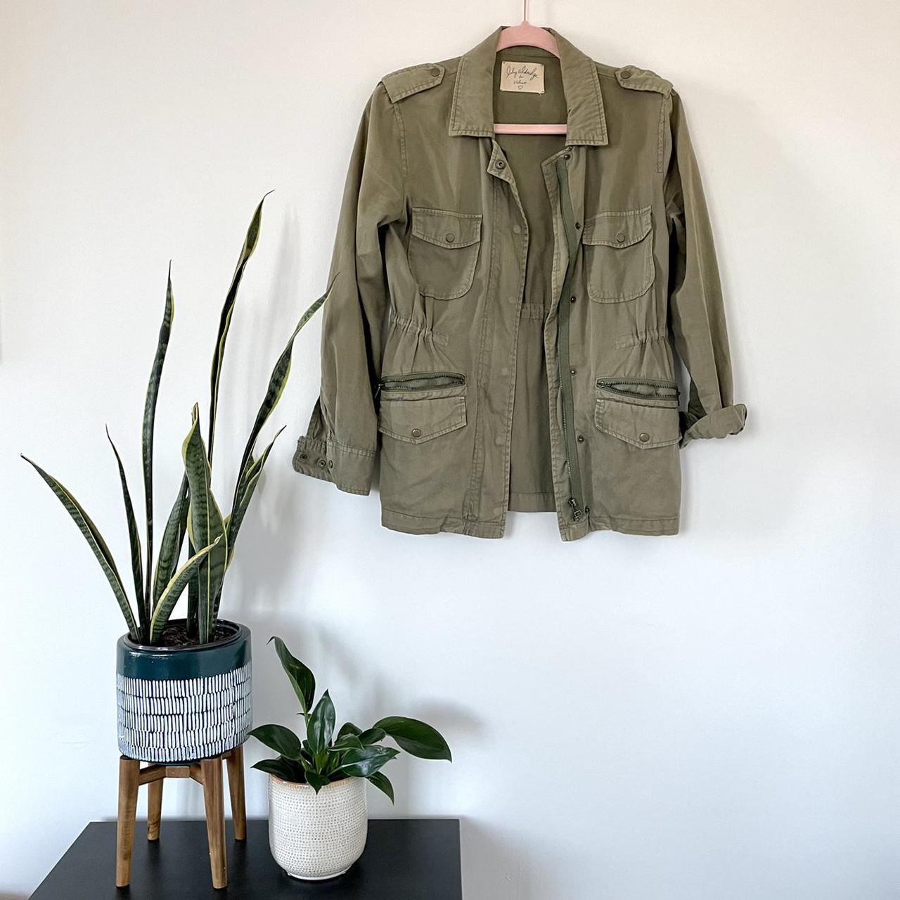 [Velvet] Khaki Green Army Jacket This classic... Depop
