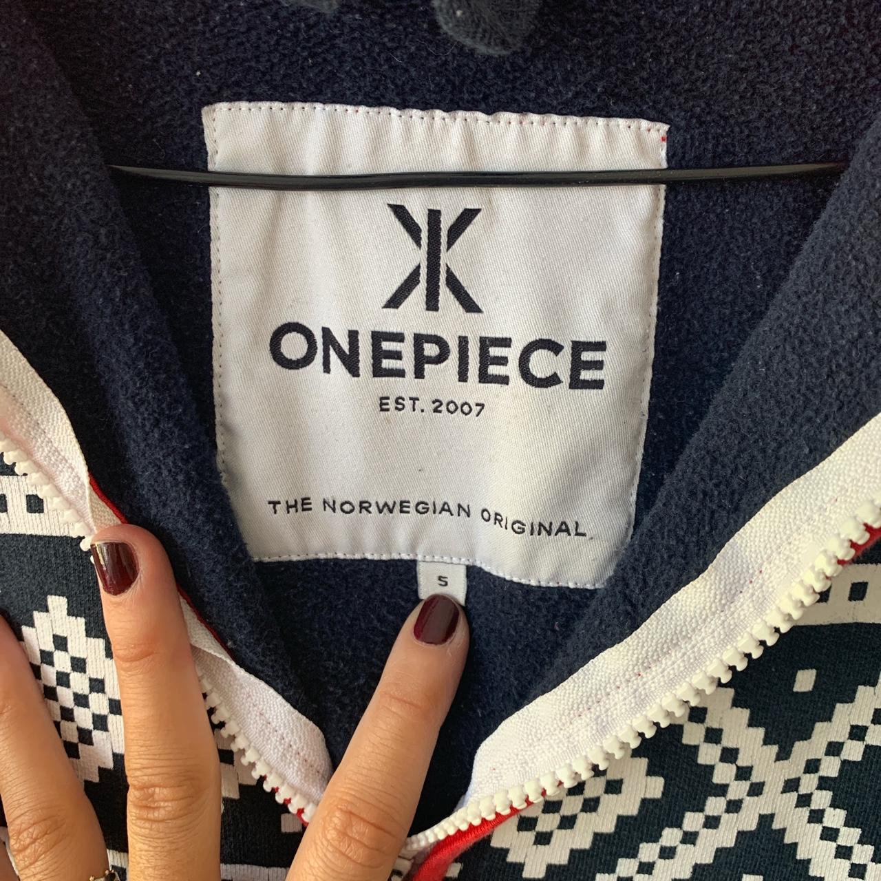 ONE PIECE ONESIE 🌟 Navy Marius Onesie Depop