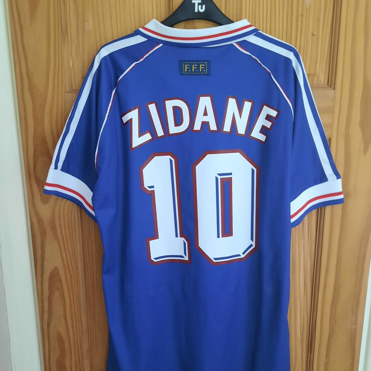 France World Cup 1998 shirt with Zidane... - Depop