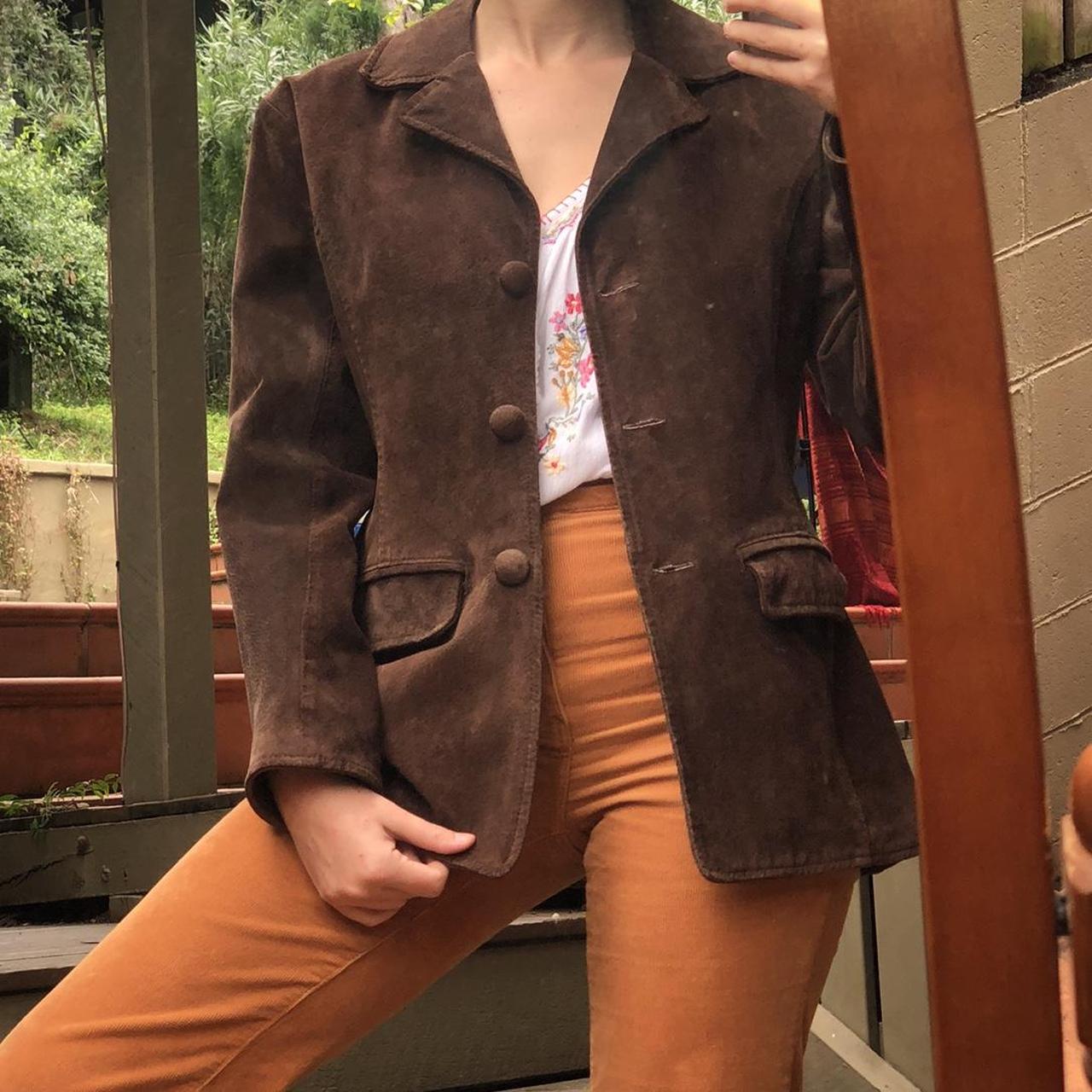 Vintage Chocolate Brown Suede Jacket This Is The Depop