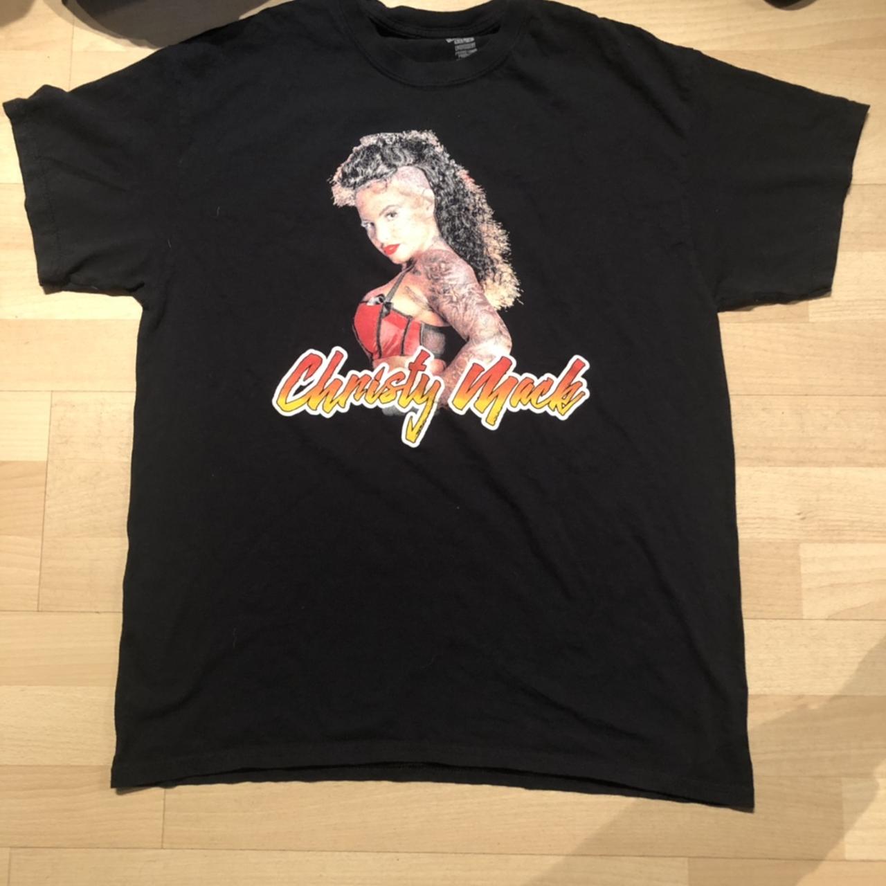 Christy Mack 2018 Adult Tour tee.Length 24 1/2and...