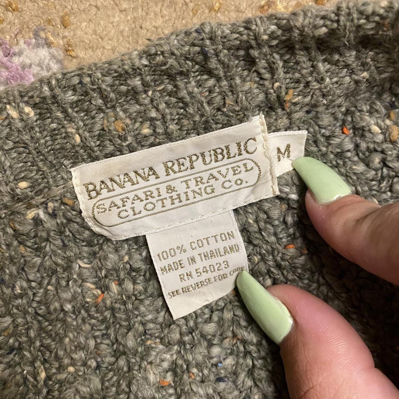 Banana Republic Vintage Sage Green Marled... Depop