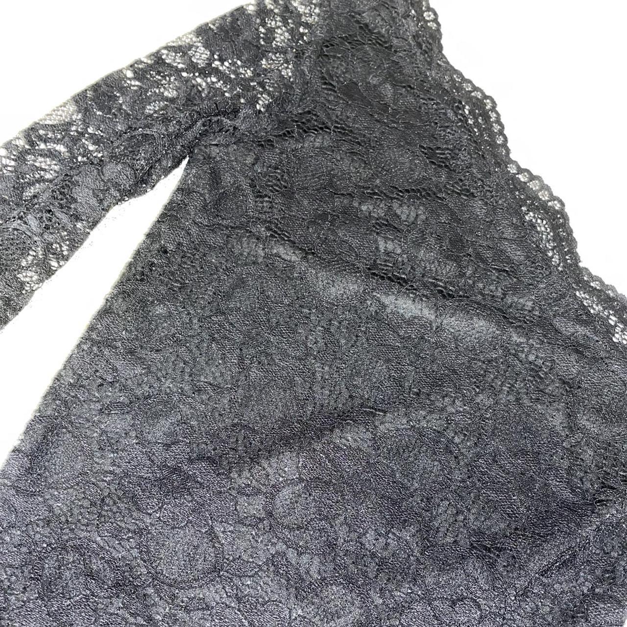 ZARA Black Bodysuit Size Small Lace detail One... - Depop