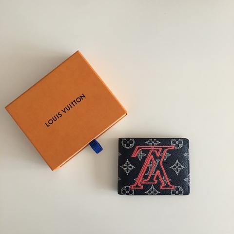 LOUIS VUITTON × Kim Jones Upside Down Brazza Wallet, Fesyen Pria