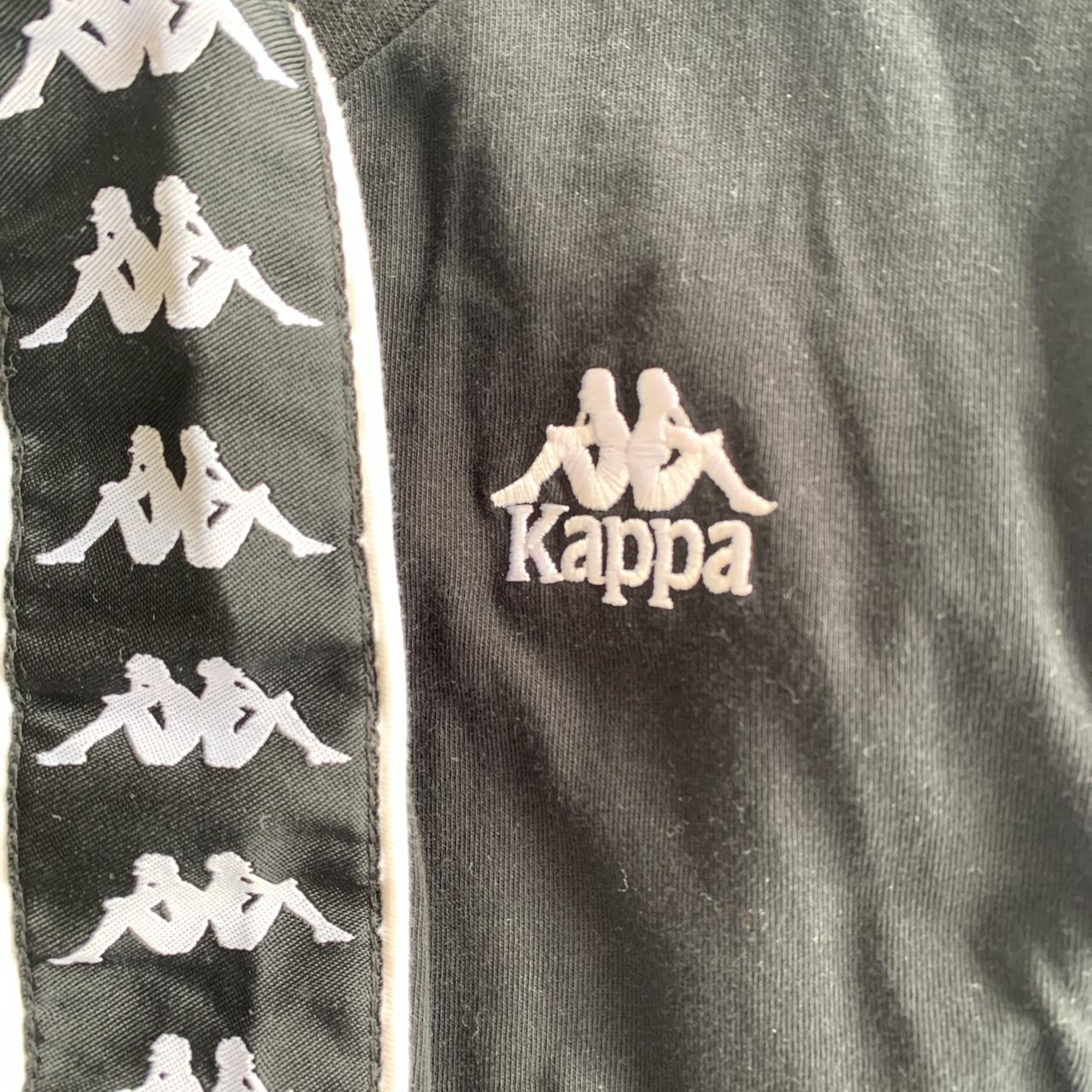 Kappa retro vintage sportswear crop top with logo... - Depop