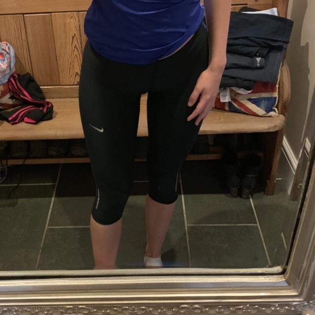 Fila Sport Leggings/Yoga Pants Size XL Black/Pink - Depop