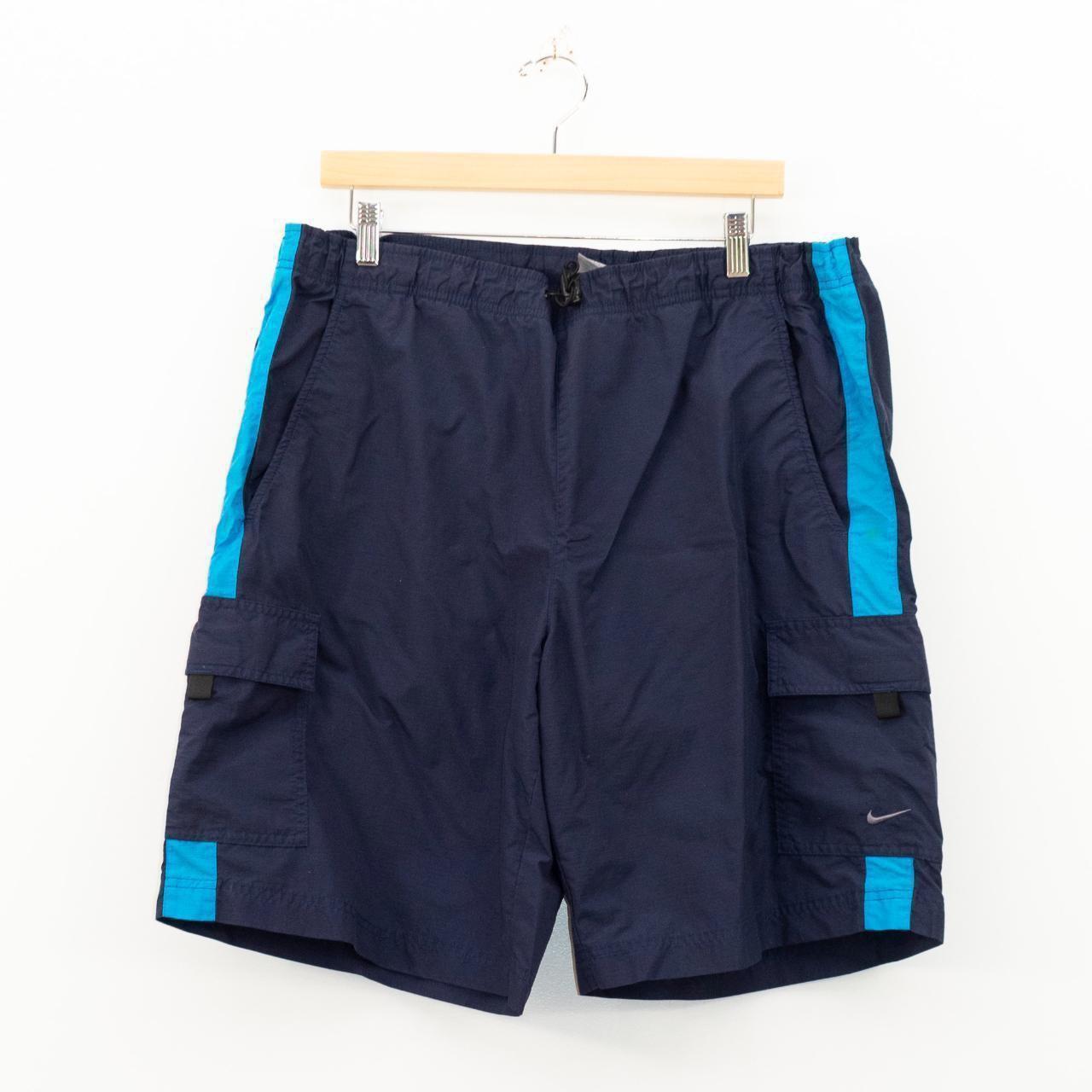 Nike Men's Navy and Blue Swim-briefs-shorts