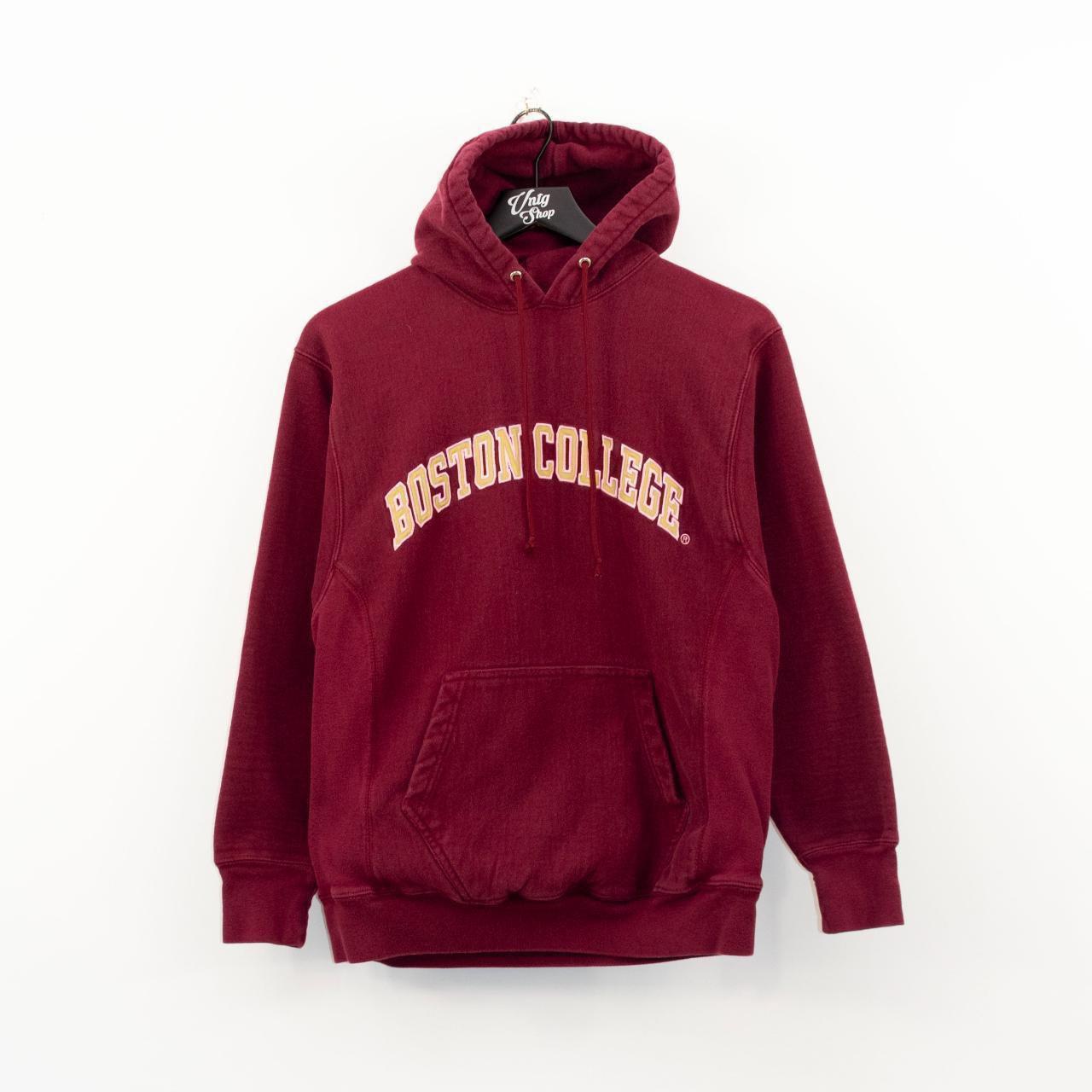 Steve & Barry's Men's Burgundy Hoodie | Depop