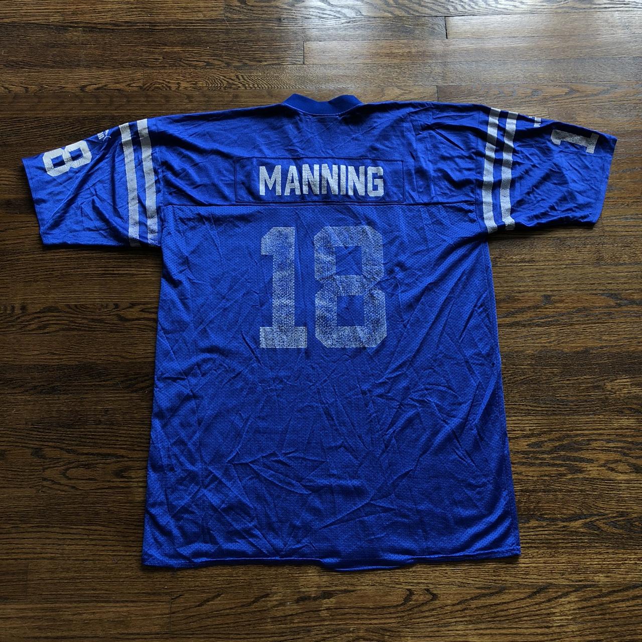 Puma 90s Peyton Manning Vintage NFL Jersey. Tagged As A Large