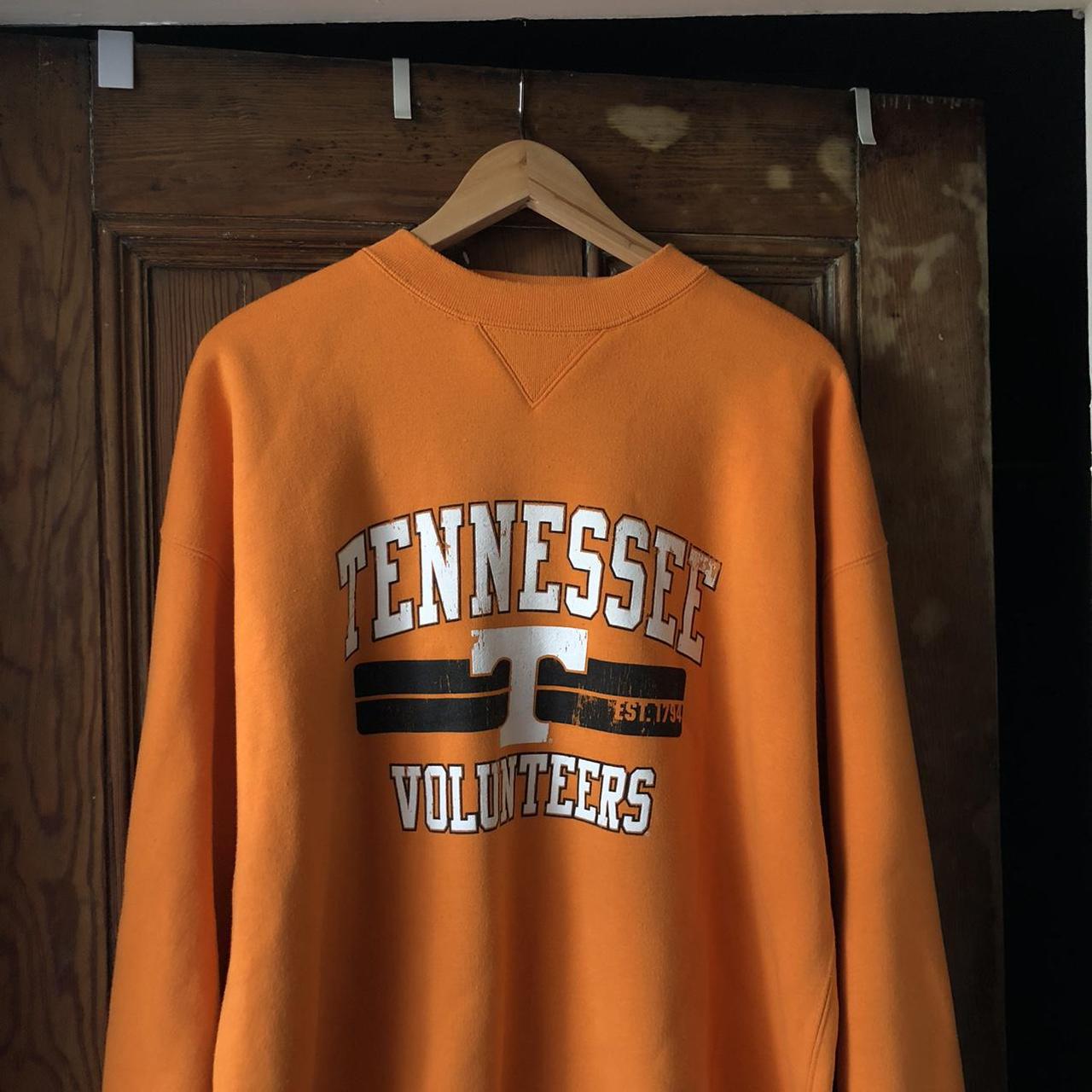 Vintage Orange Tennessee Volunteers Sweatshirt... - Depop