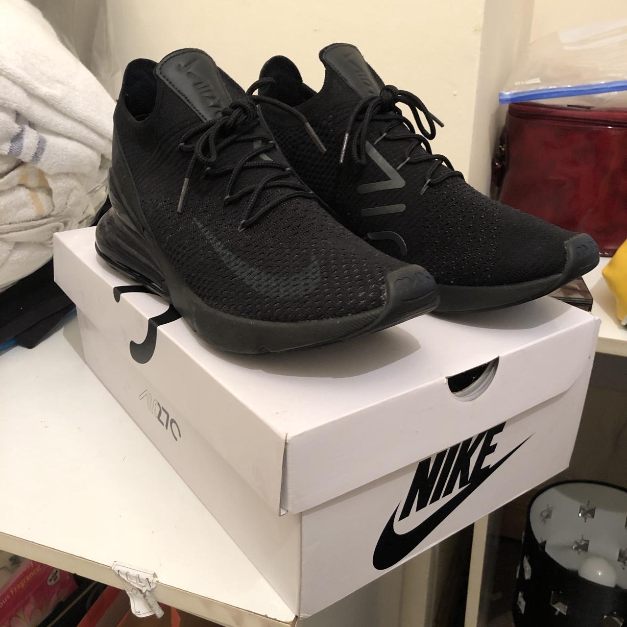 nike 270 flyknit black