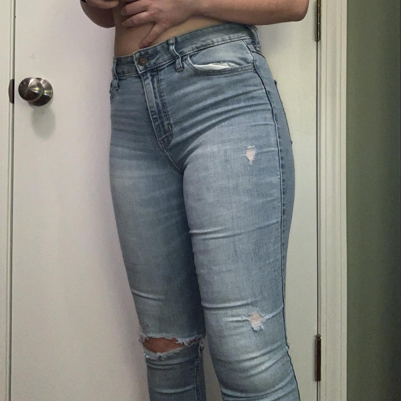 Super Skinny High Rise Jeans From Hollister! 28W,... - Depop