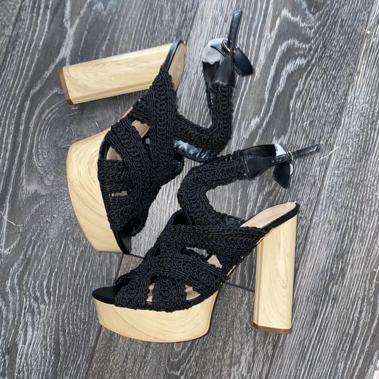 Guess wooden sale heels