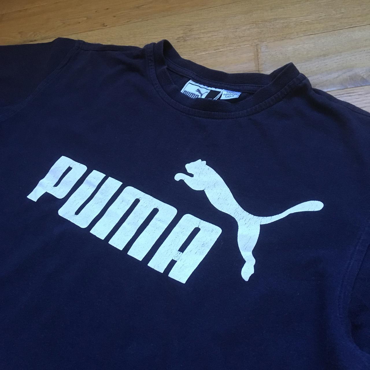 navy blue puma shirt