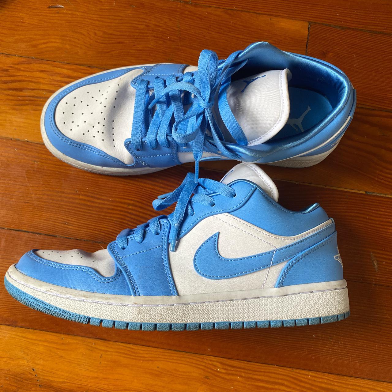 Nike Air Jordan 1 UNC low 8.5 women’s and 7 men’s - Depop