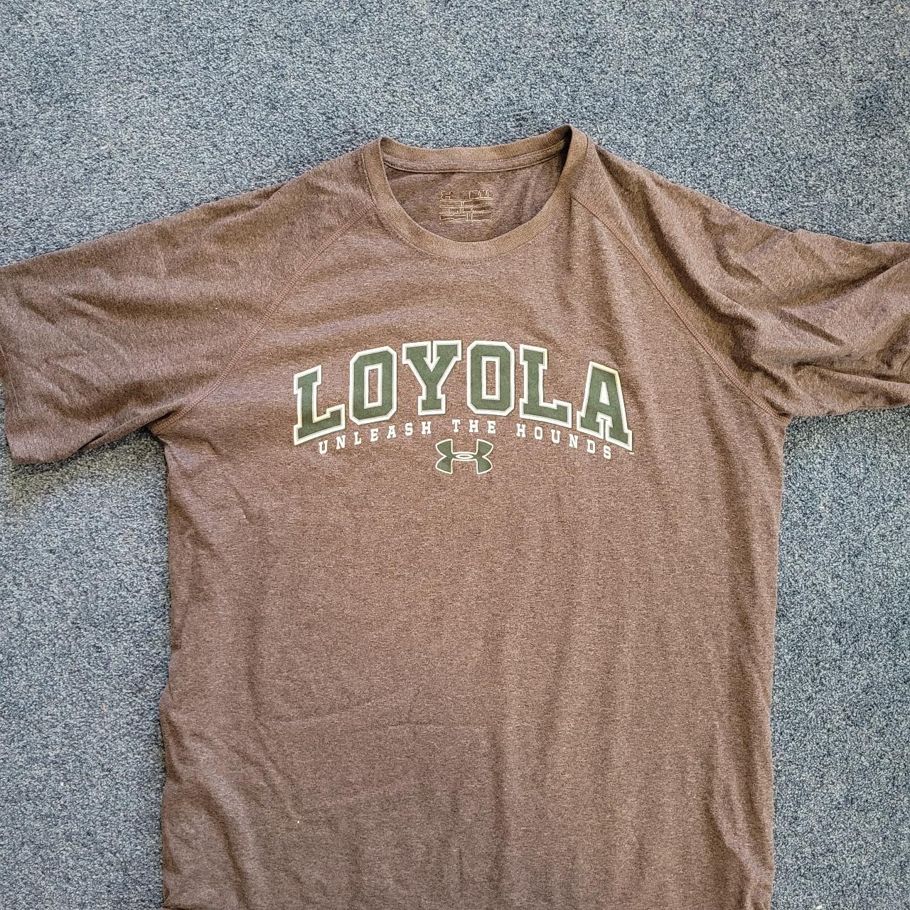 Under Armour Loyola University NCAA t-shirt tee mens... - Depop