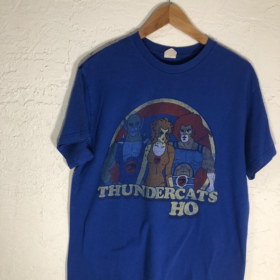 コーフル 90s thundercats プリントTシャツ レア ブルー - Tシャツ