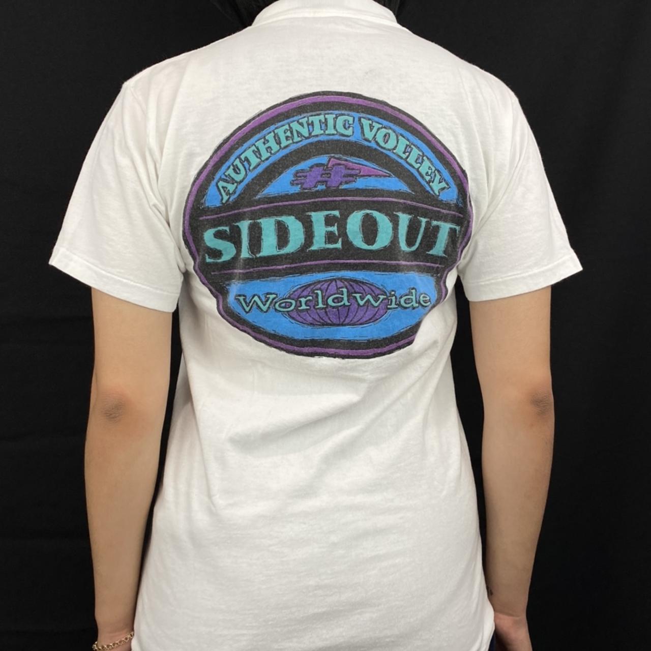 Vintage 90's Sideout Volleyball Double Sided T Shirt... - Depop
