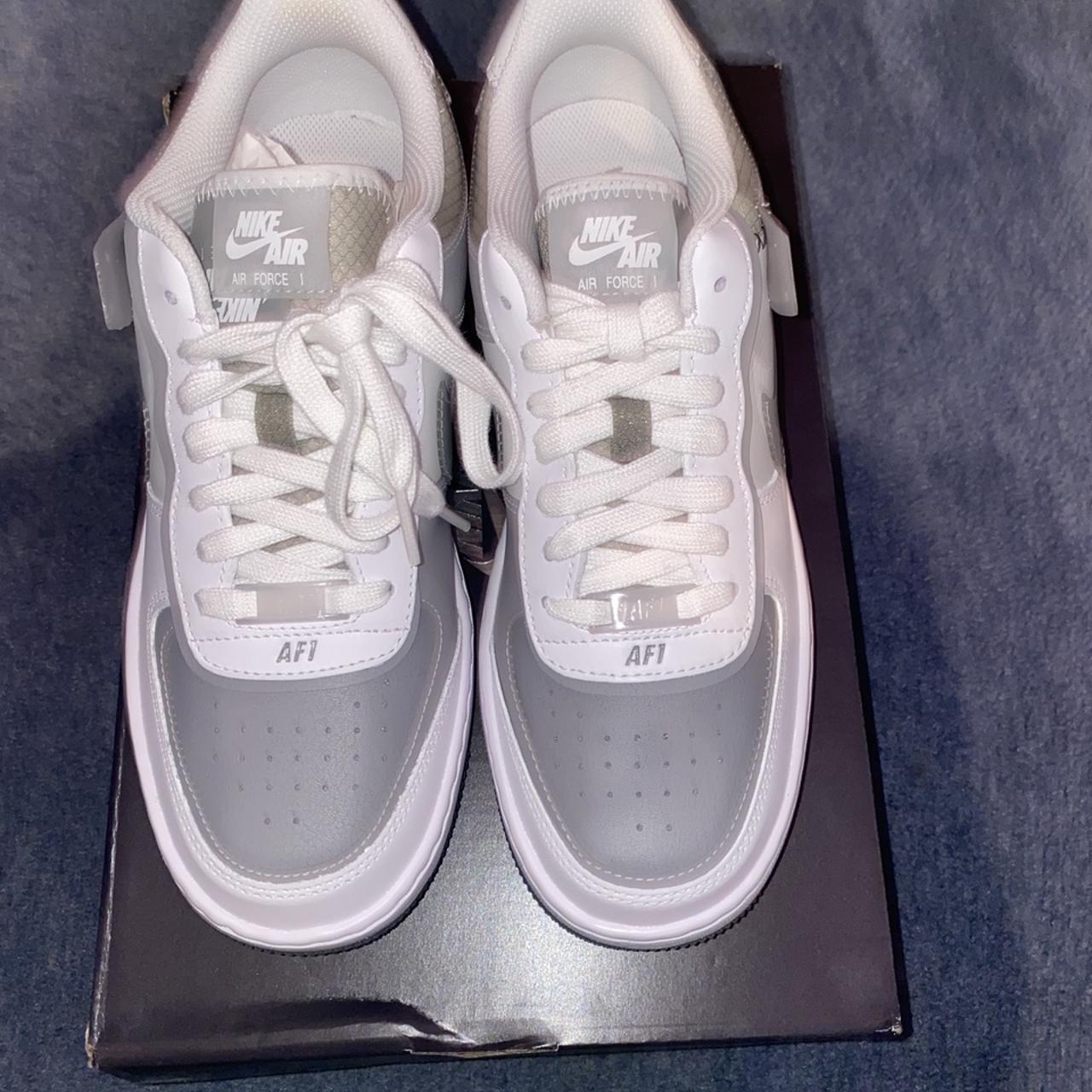 womens air force 1 shadow se particle grey